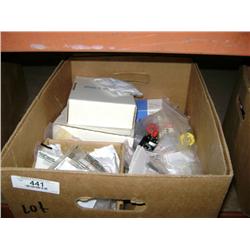 BOX OF MIXED ELECTRICAL RELAYS & CONTACTS