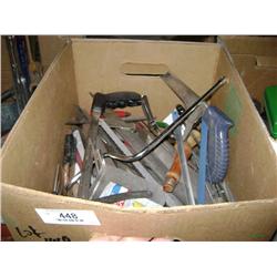 BOX OF SAW BLADES & FILES