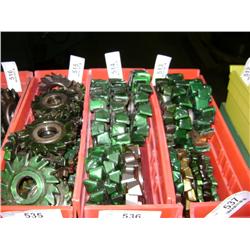 TUB OF MIXED SIZED SIDE CUTTER BLADES