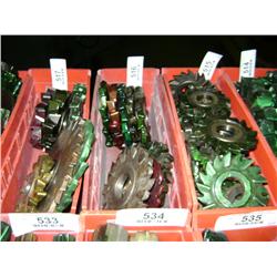 TUB OF MIXED SIZED SIDE CUTTER BLADES