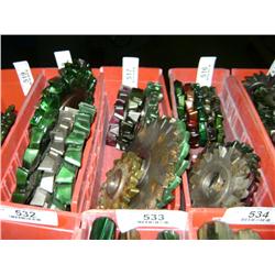 TUB OF MIXED SIZED SIDE CUTTER BLADES