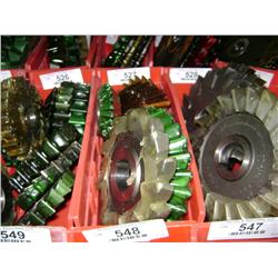 TUB OF MIXED SIZED SIDE CUTTER BLADES