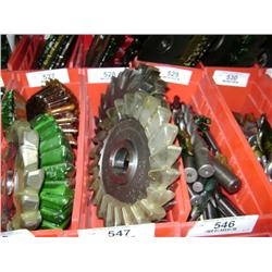 TUB OF MIXED SIZED SIDE CUTTER BLADES