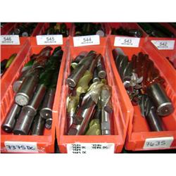 TUB OF MIXED SIZED END MILLS