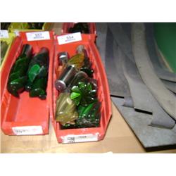 TUB OF MIXED SIZED END MILLS