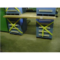 LYON 10 DRAWER  BUTCHER BLOCK WORK BENCH 6'