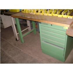 LISTA 6 DRAWER BUTCHER BLOCK WORKBENCH