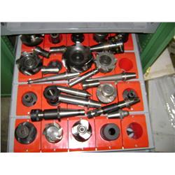 LOT OF MISC CUTTERS & TOOLING FOR DEVLEIG