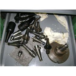 LOT OF MISC CUTTERS & TOOLING FOR DEVLEIG