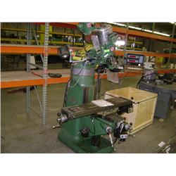 BRIDGEPORT SERIES I 2HP MILLE W/ POWERFEED & 4" RISER BLOCK