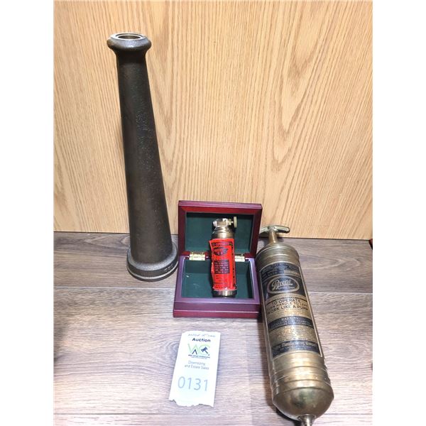 Vintage Brass Fire Extinguisher A