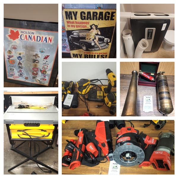 Collage of Lots In Auction