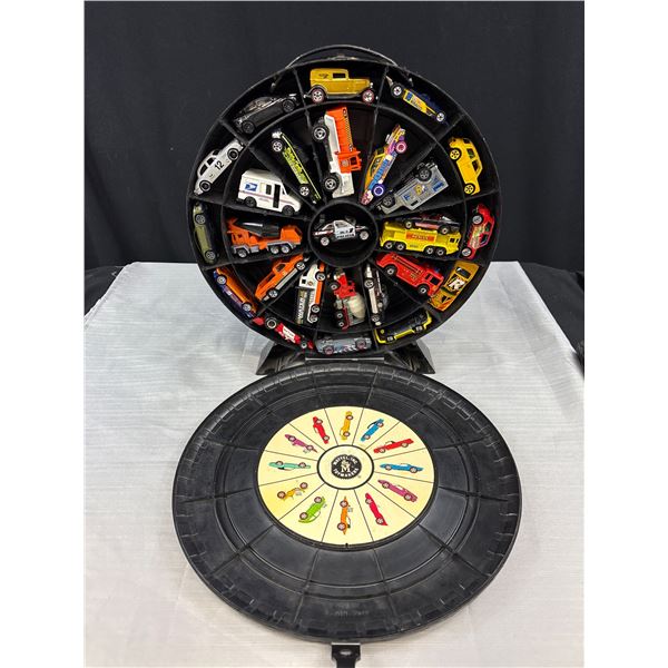 Vintage 1968 Hot Wheels Super Ralley Case Filled w/ Cars