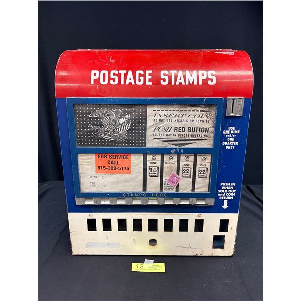 Vintage 16 x 18 US Postage Stamp Dispenser Case w/ No Innards