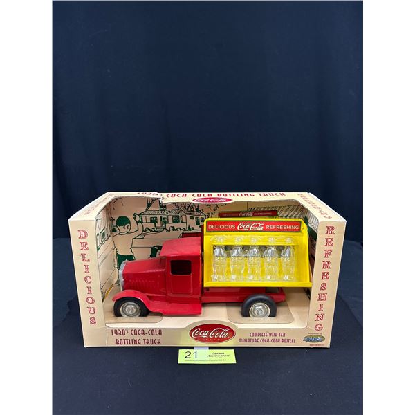 2001 Remake Coca Cola 1930's Stamped Steel Bottling Truck in Original Box