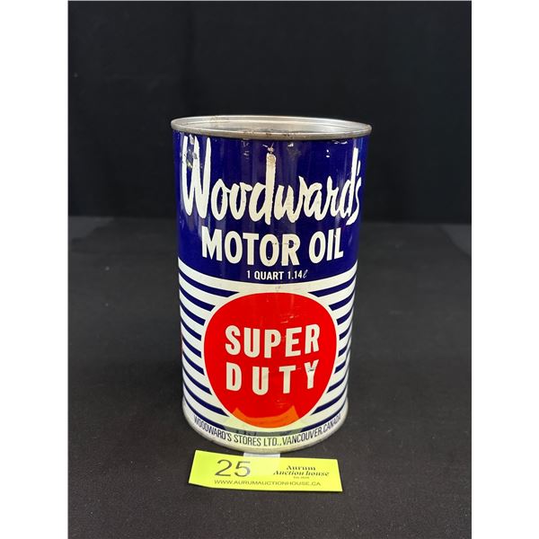 Full Woodwards Super Duty 1qt Motor Oil Tin