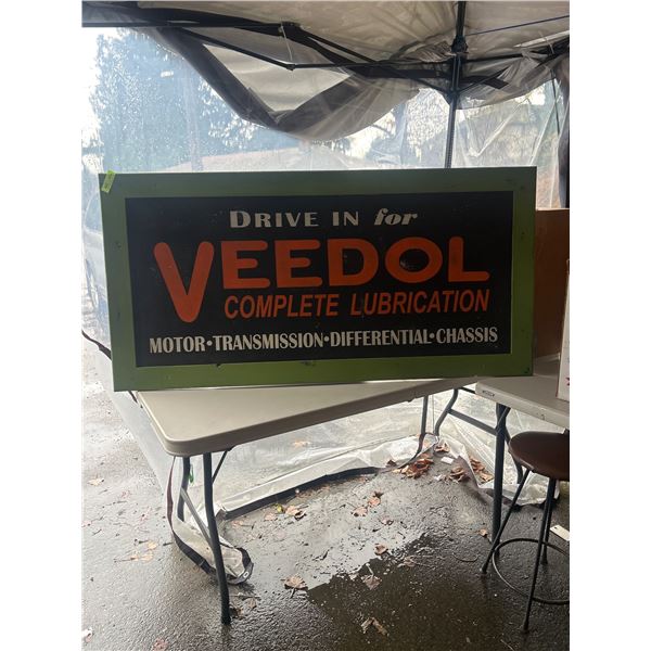 Custom Made 63" x 31" VeeDoll Automotive Sign NO SHIPPING