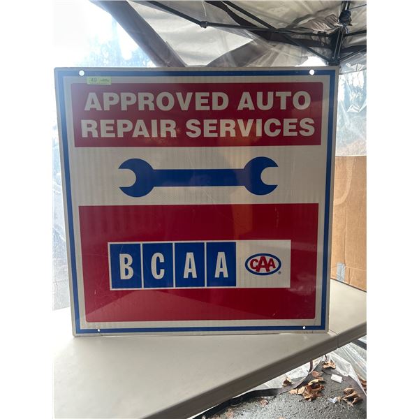 Double Sided 36" x 36" BCAA Medal Sign NO SHIPPING