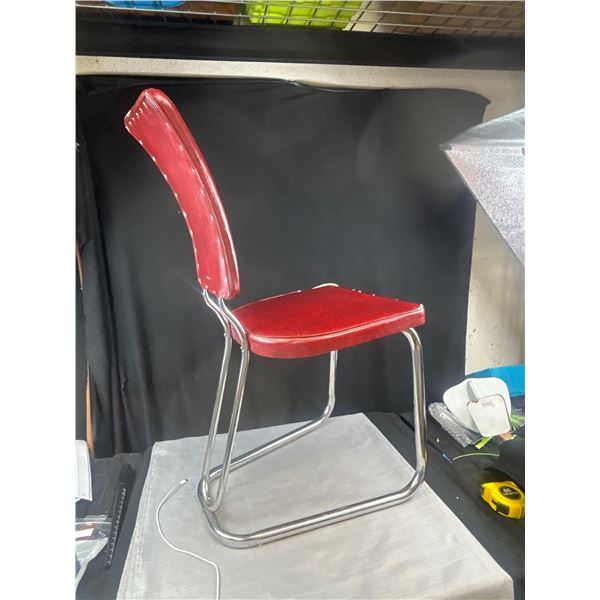 1930s Chrome Chair w/ Wonderful Desgn NO SHIPPING