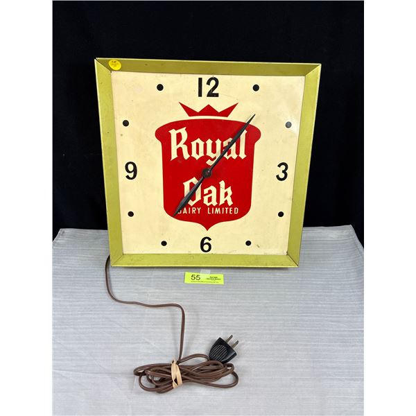 Vintage Royal Oak Dairy Limited Wall Clock in Working Order