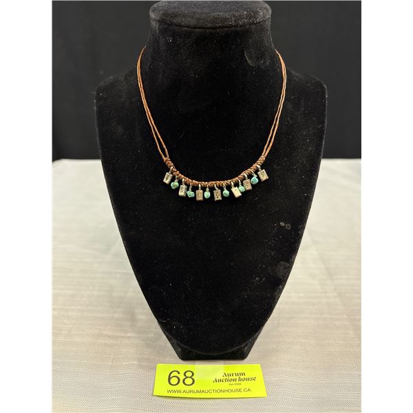Vintage Native American Natural Turquoise Necklace