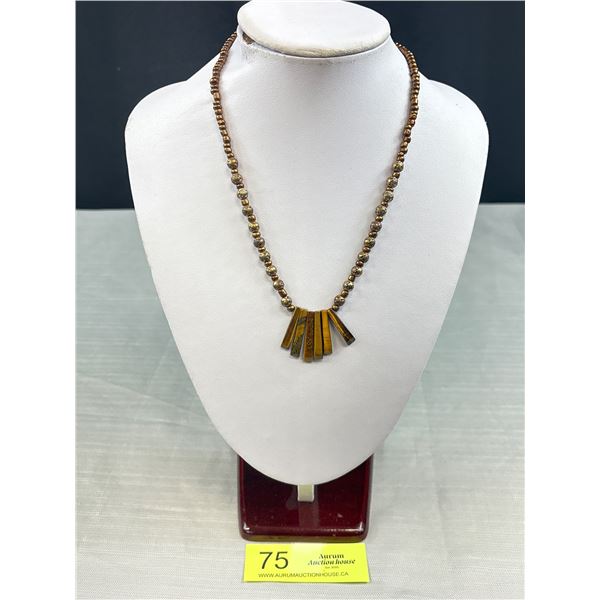 Tigereye Stone Necklace
