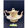 Image 4 : Victorian Teapot Complete w/ Original Stand (Repair to Teapot Rim)