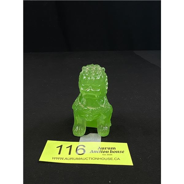 Vintage Jadite Lion