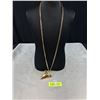 Image 1 : Signed "Givenchy" Very Large Heavy Solid Vintatge Gol Plated Necklace Runway Fashion