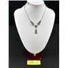 Image 1 : Vintage Rhodium Plated Art Deco Onyx Enamel Faux Diamonds, Beauty!