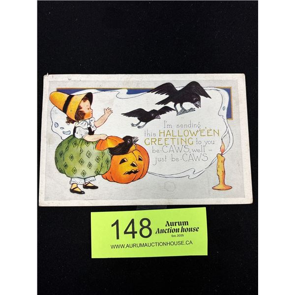 Vintage Halloween Postcard