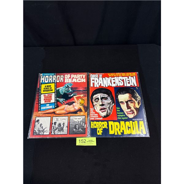 2 1964 Famous Films Horror Magazines Including #2