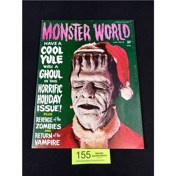 1965 #6 Monster World Magazine Frankenstein Christmas Cover