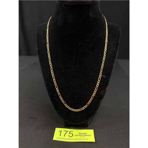10k Gold Fiagro 21" Chain - Marked 10k PGDN Turkey - 3 Grams - Tested
