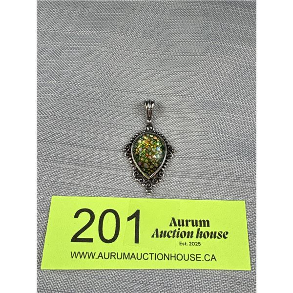 Beautiful Signed Sajen 925 Sterling Silver Pendant 1.5" Tested