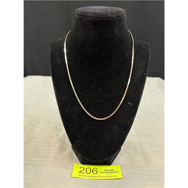 925 Sterling Silver S Link 18" Sturdy Chain - Tested