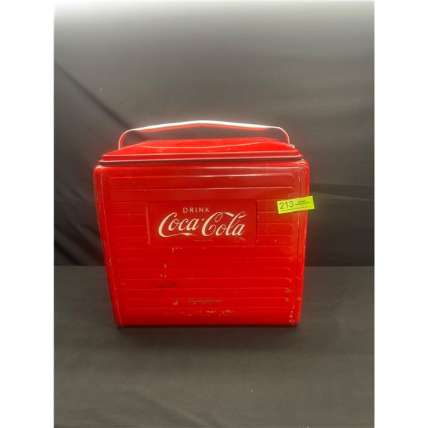Vintage 1950s Coca Cola Cooler w/ Tray Great Condition Bottom is Nice and Clean
