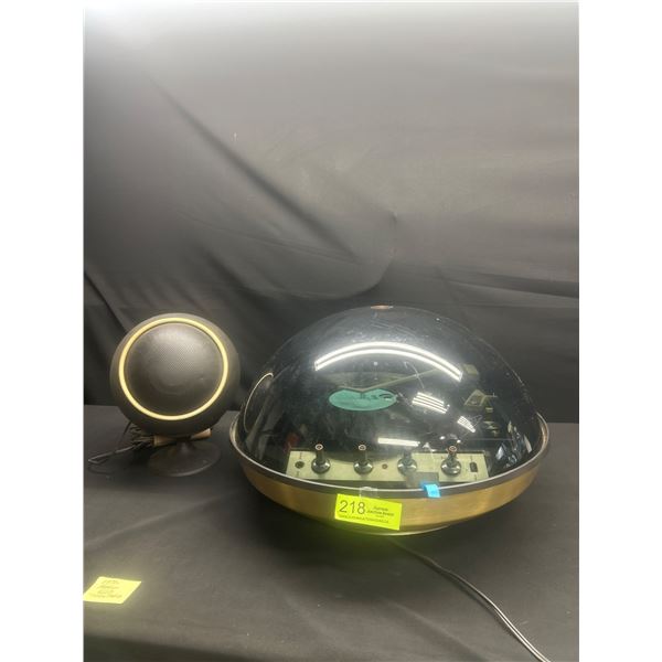 In Good Working Order 1970s Appollo 860D Turn Table w/ 1 Round Speaker, Hard to Find!