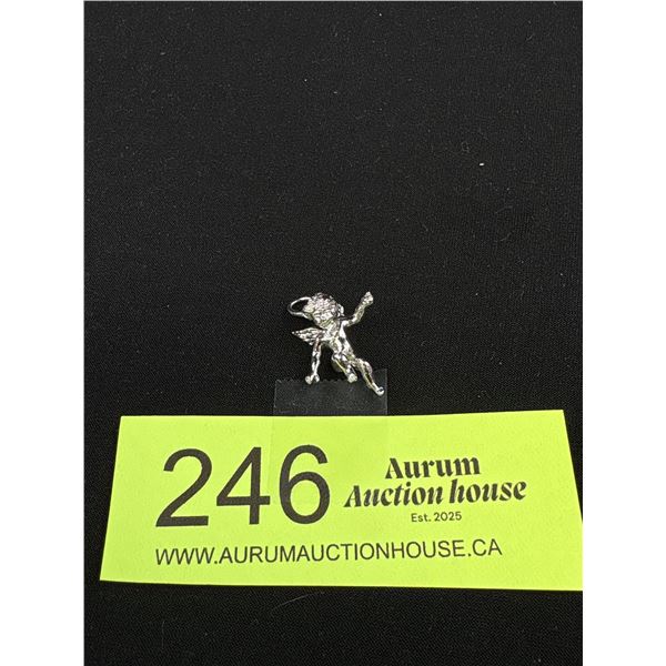 Sterling Silver Cherub Pendant