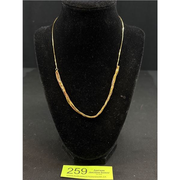 Very Stylish Gold Tone Necklace