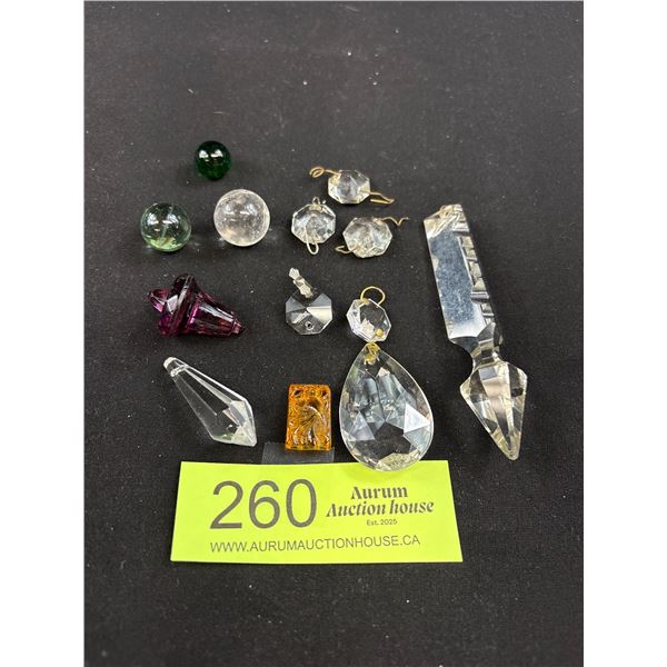 A Lot of Vintage Crystals, Glass Beads, etc.