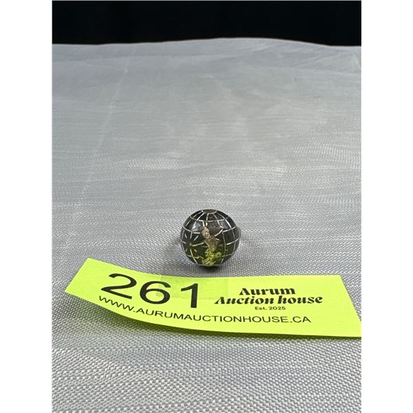 A Nice "Siam" Sterling Globe Ring