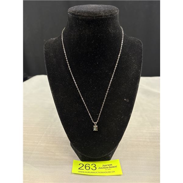 Very Pretty Sterling Necklace with Pendant