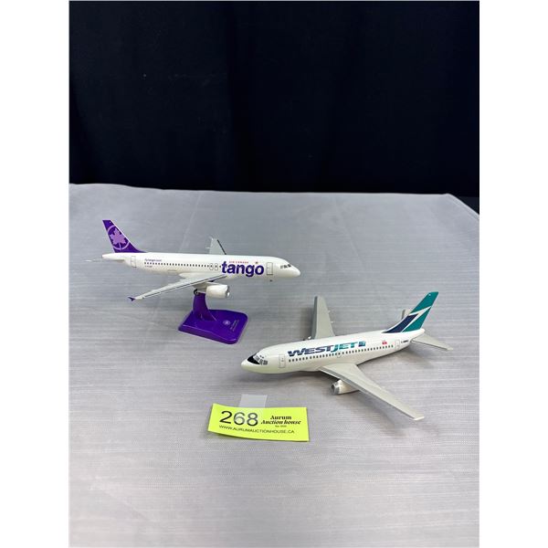 2 Diecast Planes, Westjet and Air Canada