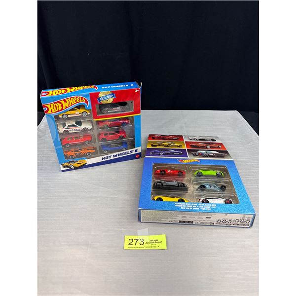 2 Unopened Packages of Hotwheels, 14 Cars in Total