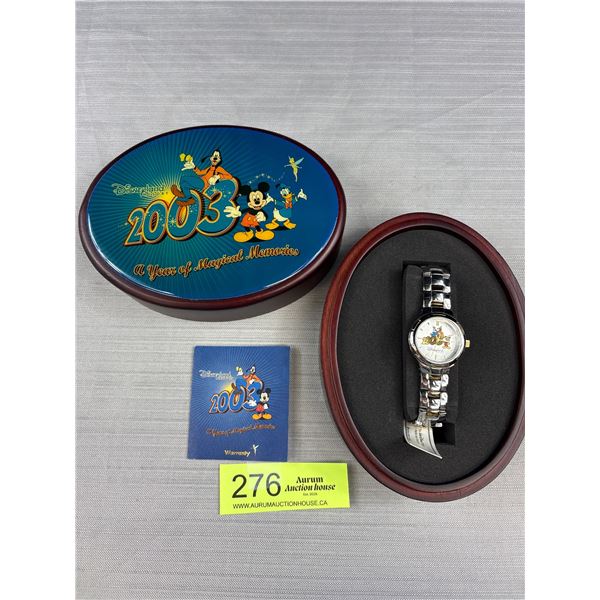 2003 Mickey Mouse Watch in Wooden Box