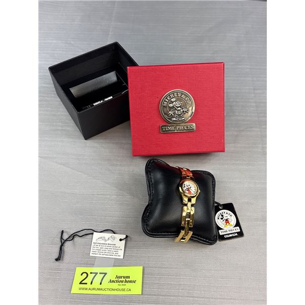 Mickey Mouse and Company Time Pieces Ladies Watch in Box
