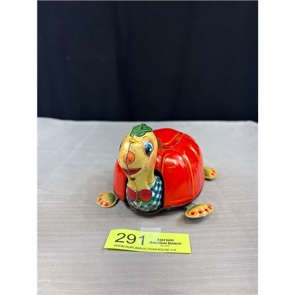Vintage 1950's Tin Litho Toys "Tubby The Turtle" Yonezawa Co. Japan