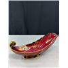 Image 5 : Carlton Ware England "Rouge Royale" Shell Boat & Double Candle Holder
