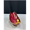 Image 6 : Carlton Ware England "Rouge Royale" Shell Boat & Double Candle Holder